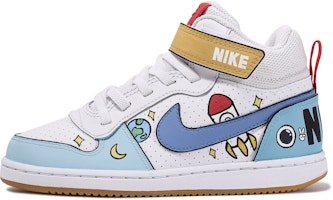 (Preschool) Nike Court Borough Mid 'Little Astronaut' 870026-107-428856 (Preschool) Nike Court Borough Mid 'Little Astronaut' 870026-107-428856