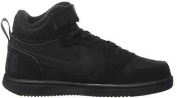 (PS) Nike Court Borough Mid 'Triple Black' Hitam Pekat 870026-001 Order (PS) Nike Court Borough Mid 'Triple Black' Hitam Pekat 870026-001