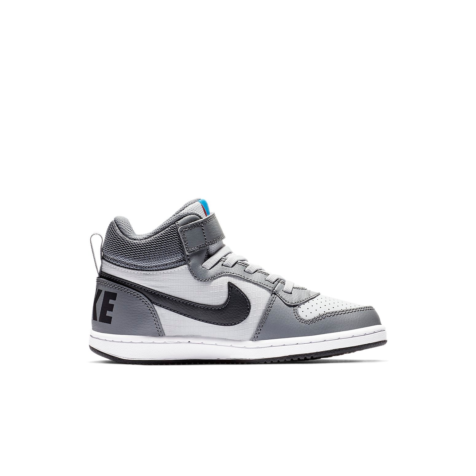 Order 【BP幼兒】Nike Court Borough Mid 中筒休閒板鞋 中童 灰白黑色