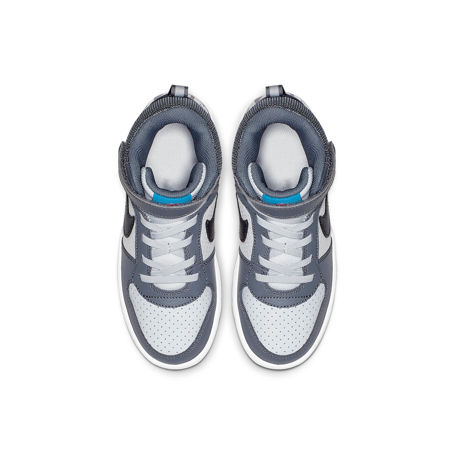 Lookbook 【BP幼兒】Nike Court Borough Mid 中筒休閒板鞋 中童 灰白黑色
