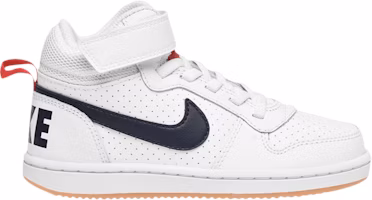 (Preschool) Nike Court Borough Mid 'White Obsidian Gum' 870026-107 (Preschool) Nike Court Borough Mid 'White Obsidian Gum' 870026-107