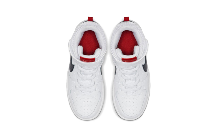 Lookbook (PS) ナイキ コート バーロウ MID 白/オブシディアン/ガム 870026-107