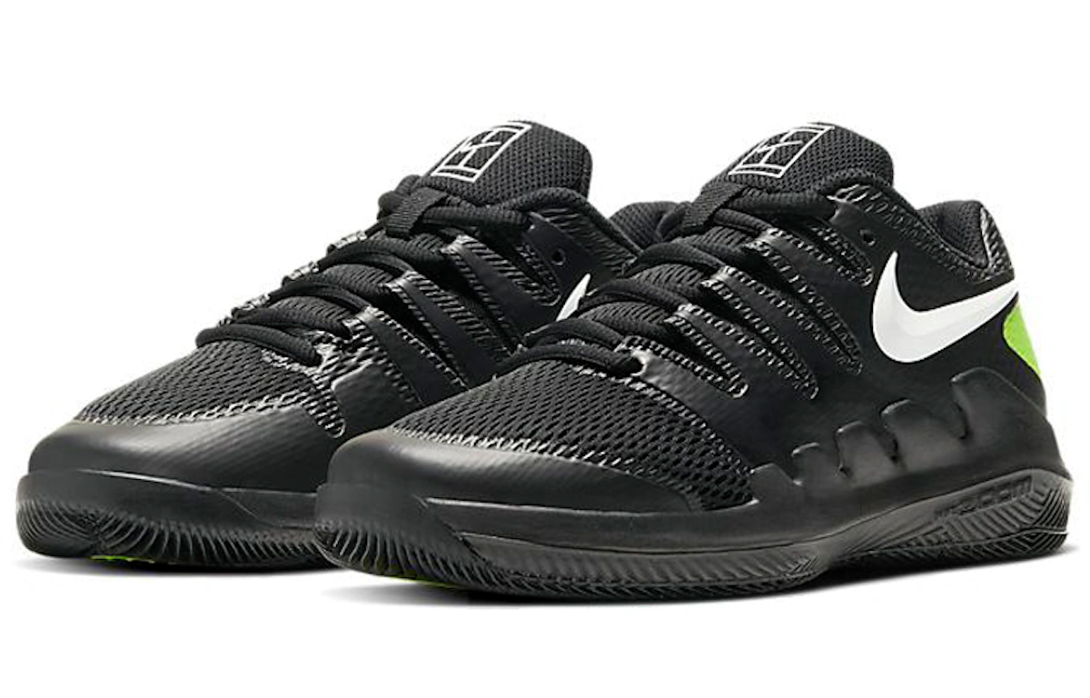 (Youth) Nike Court Jr Vapor X 'Black White Green'