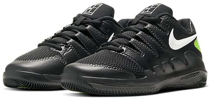 (Youth) Nike Court Jr Vapor X 'Black White Green' AR8851-009 Lookbook (Youth) Nike Court Jr Vapor X 'Black White Green' AR8851-009