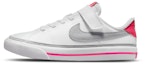 Buy (PS) 나이키 코트 레거시 '화이트 핑크 라이트 스모크 그레이' DA5381-111