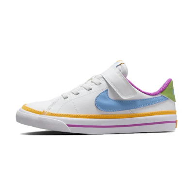 (PS) Nike Court Legacy Lift 'White Multi-Color'