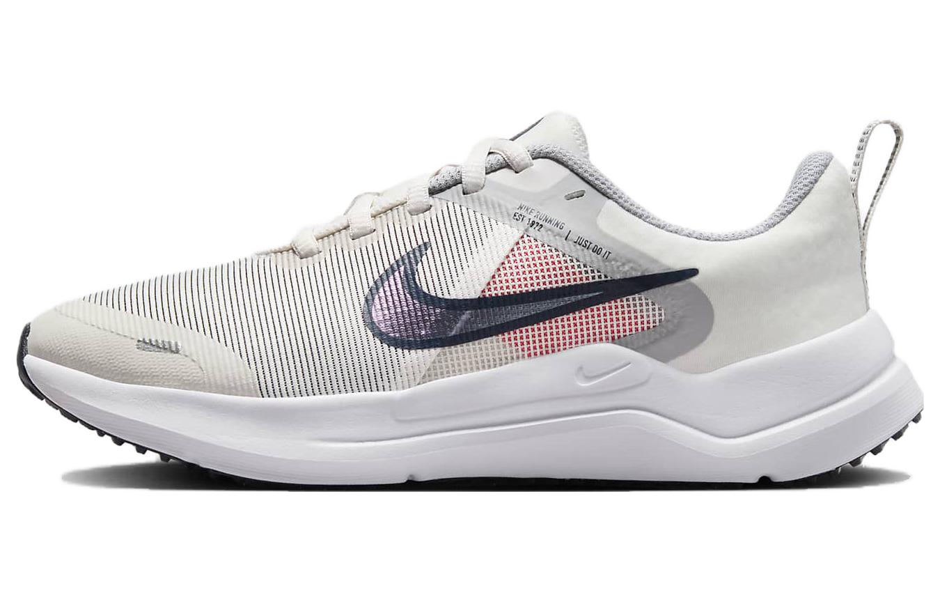 Buy 童鞋 Nike Downshifter 12 圓頭繫帶 透氣減震 耐磨 低筒 童鞋跑步鞋 米白色
