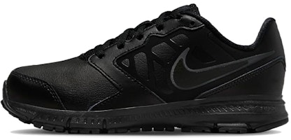 (Youth) Nike Downshifter 6 LTR Leather Low-Top K Black 832883-011 (Youth) Nike Downshifter 6 LTR Leather Low-Top K Black 832883-011