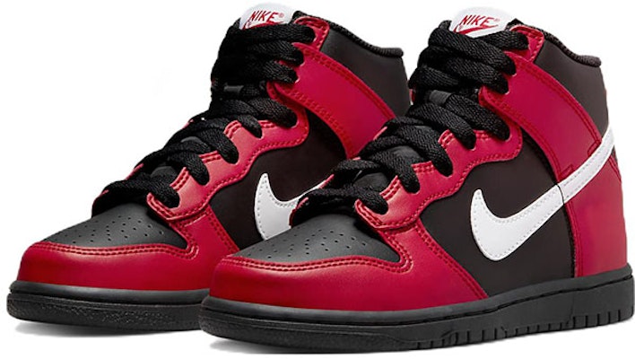 (PS) Nike Dunk High 'Hitam Universiti Merah' DD2314-003 Lookbook (PS) Nike Dunk High 'Hitam Universiti Merah' DD2314-003