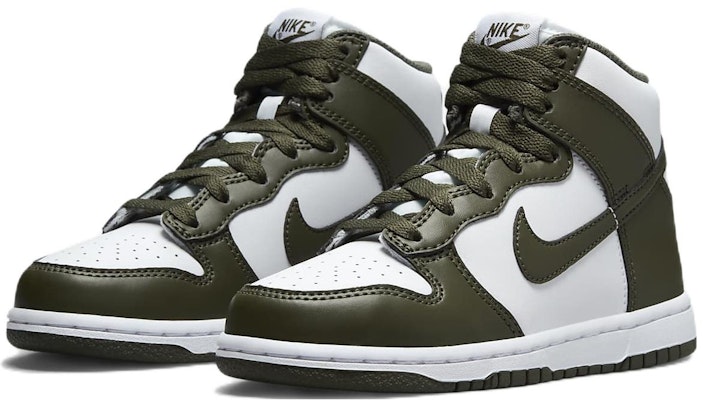 (Preschool) Nike Dunk High 'Cargo Khaki' DD2314-105 Lookbook (Preschool) Nike Dunk High 'Cargo Khaki' DD2314-105