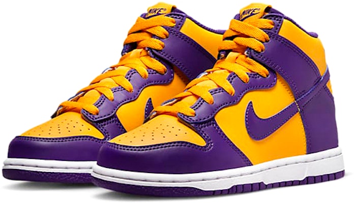 (Preschool) Nike Dunk High 'Lakers' DZ4455-500 Lookbook (Preschool) Nike Dunk High 'Lakers' DZ4455-500