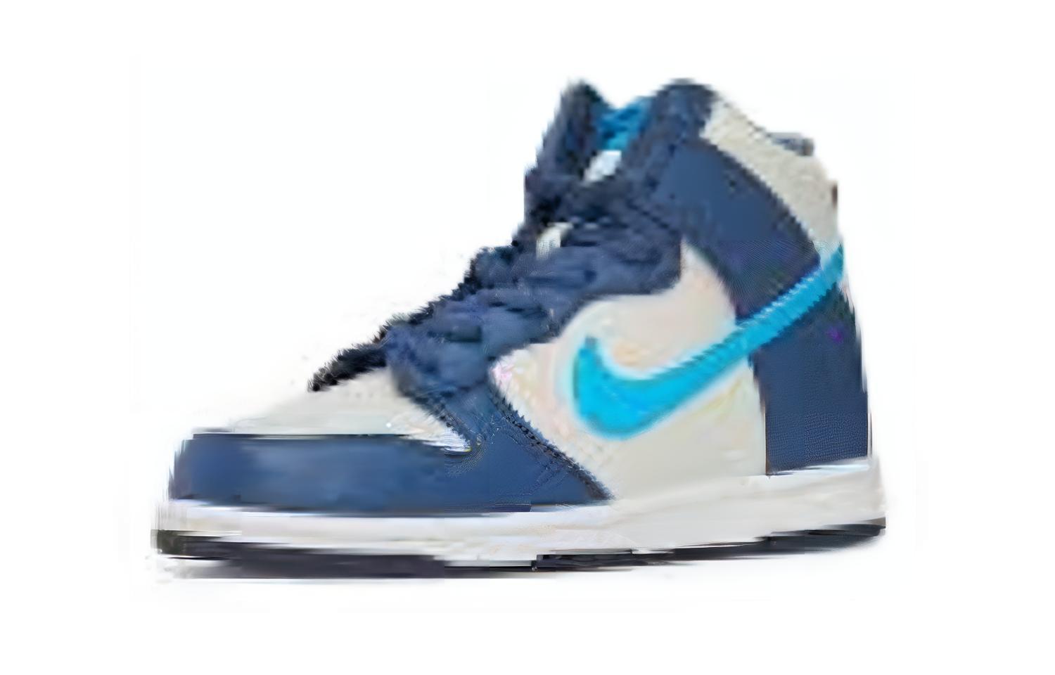 Lookbook (Preschool) Nike Dunk High 'Light Bone Diffused Blue' DD2314-006