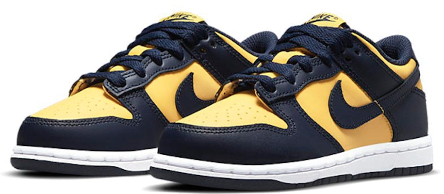 (Preschool) Nike Dunk Low 'Michigan' 2021 CW1588-700 Lookbook (Preschool) Nike Dunk Low 'Michigan' 2021 CW1588-700