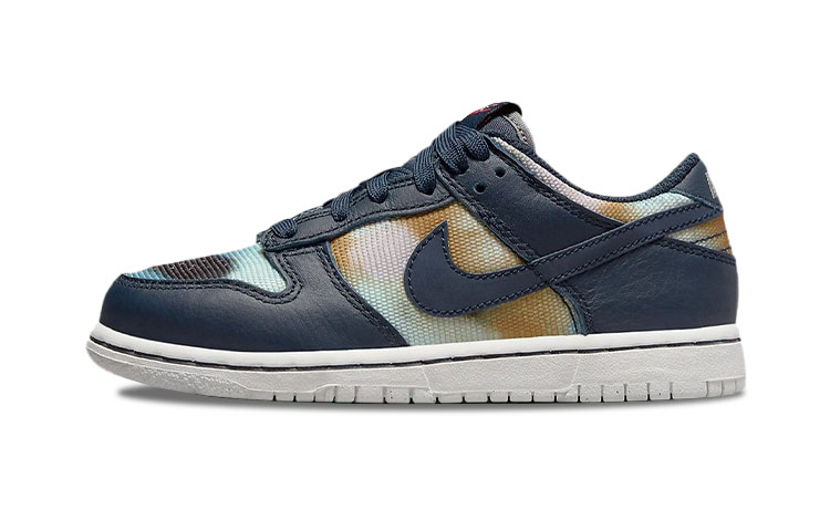 (Preschool) Nike Dunk Low Graffiti 'Navy/Yellow' DM1052-400