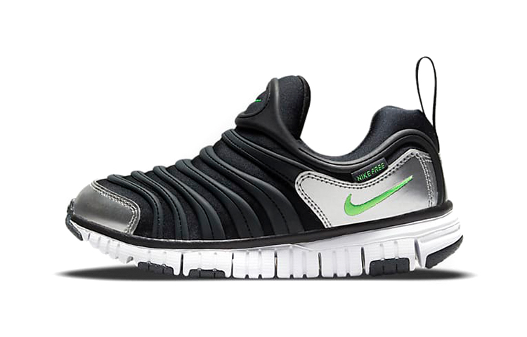 (Preschool) Nike Dynamo Free 'Black Dark Ash Metallic Chrome' 343738-028