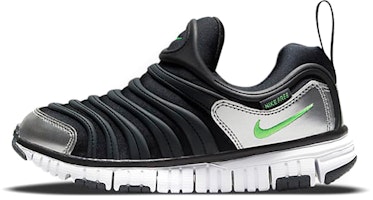 (Preschool) Nike Dynamo Free 'Black Dark Ash Metallic Chrome' 343738-028 (Preschool) Nike Dynamo Free 'Black Dark Ash Metallic Chrome' 343738-028