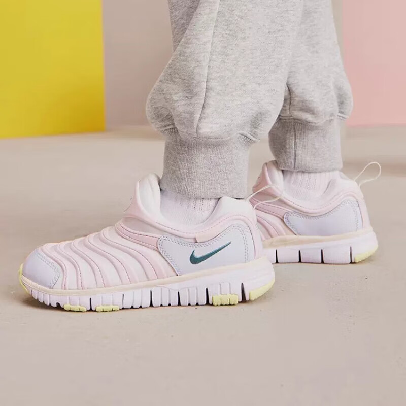 Order (PS) 耐克Dynamo Free 粉白色 女子运动鞋 343738-101