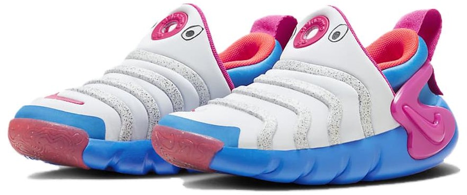(Preschool) Nike Dynamo GO 'White Blue Berry Pink' FB9100-400 Lookbook (Preschool) Nike Dynamo GO 'White Blue Berry Pink' FB9100-400