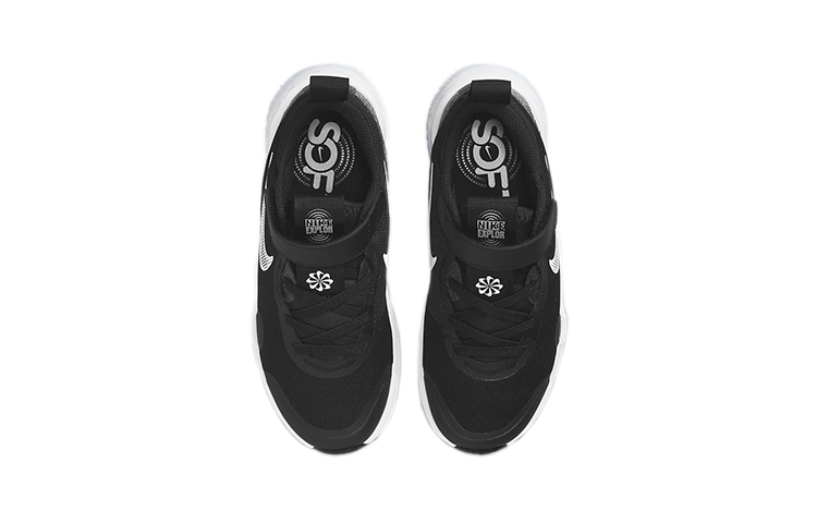Shop BP幼童 Nike Explor Next Nature 低帮跑步鞋 黑色 可回收材質