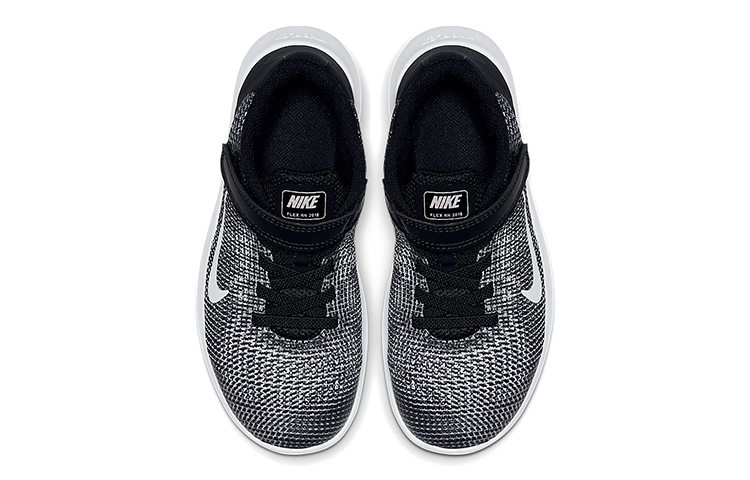 Lookbook (PS) 유아용 나이키 플렉스 RN 블랙/화이트 AH3436-001 AH3436-001