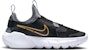 (PS) Nike Flex Runner 2 'Hitam Emas Metalik' DJ6040-007