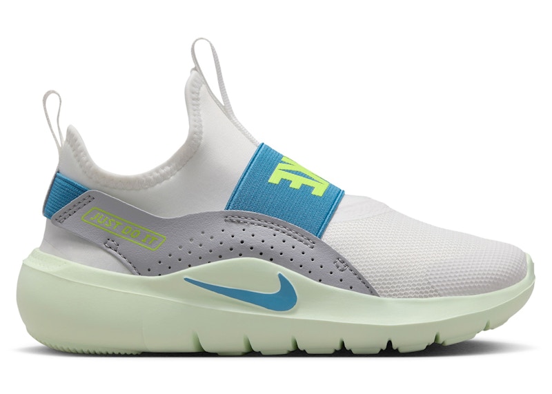 (Preschool) Nike Flex Runner 4 White Grey Volt Tint Dutch Blue IF2894-103