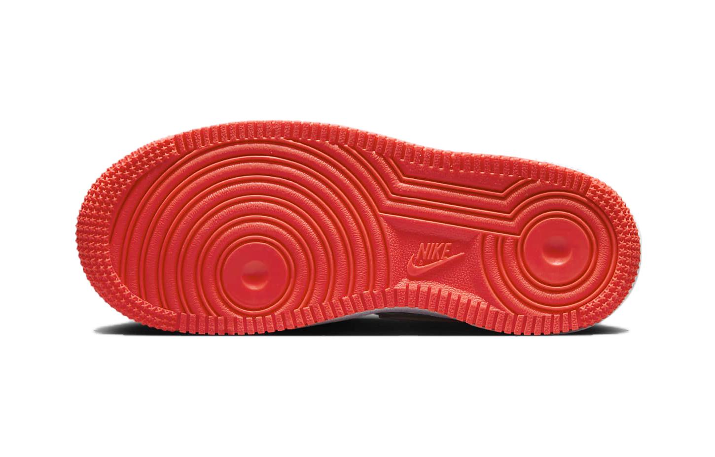 (PS) Nike Force 1 'Light Smoke Bright Crimson' 圖 6