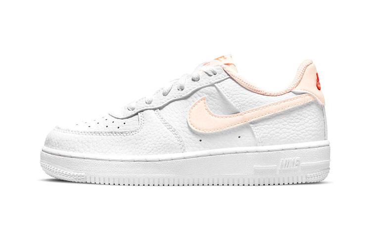 Buy 中童 Nike Air Force 1 Low 復古休閒 低筒 兒童板鞋 白色淡橙色