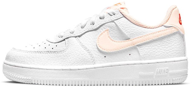 中童 Nike Air Force 1 Low 復古休閒 低筒 兒童板鞋 白色淡橙色 Buy 中童 Nike Air Force 1 Low 復古休閒 低筒 兒童板鞋 白色淡橙色