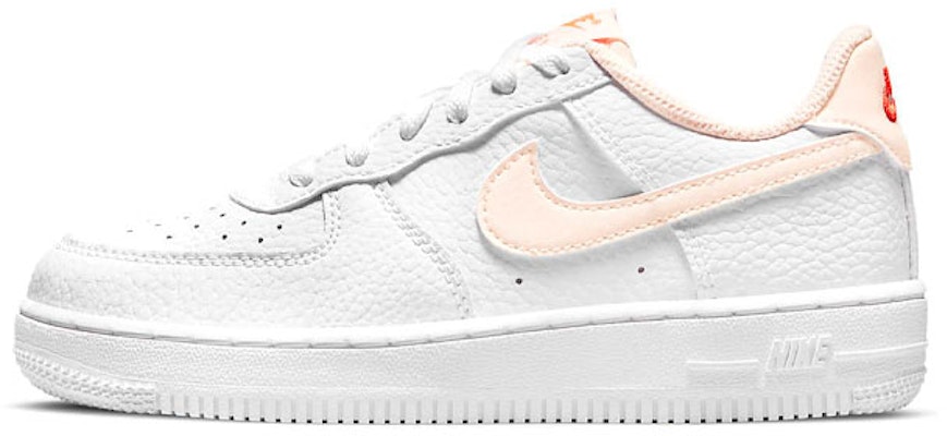 中童 Nike Air Force 1 Low 復古休閒 低筒 兒童板鞋 白色淡橙色 Buy 中童 Nike Air Force 1 Low 復古休閒 低筒 兒童板鞋 白色淡橙色
