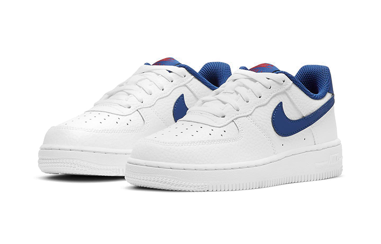 Lookbook 中童 Nike Air Force 1 Low 休閒 耐磨減震 低幫 兒童板鞋 白藍