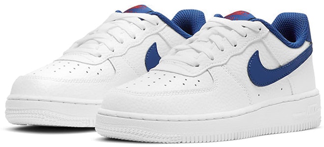 中童 Nike Air Force 1 Low 休閒 耐磨減震 低幫 兒童板鞋 白藍 Lookbook 中童 Nike Air Force 1 Low 休閒 耐磨減震 低幫 兒童板鞋 白藍