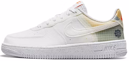 (Preschool) Nike Force 1 Crater 'Move To Zero White Orange' DH4340-100 (Preschool) Nike Force 1 Crater 'Move To Zero White Orange' DH4340-100