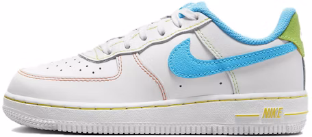(Preschool) Nike Force 1 Low 'Rainbow Stitch' FJ4807-100 (Preschool) Nike Force 1 Low 'Rainbow Stitch' FJ4807-100