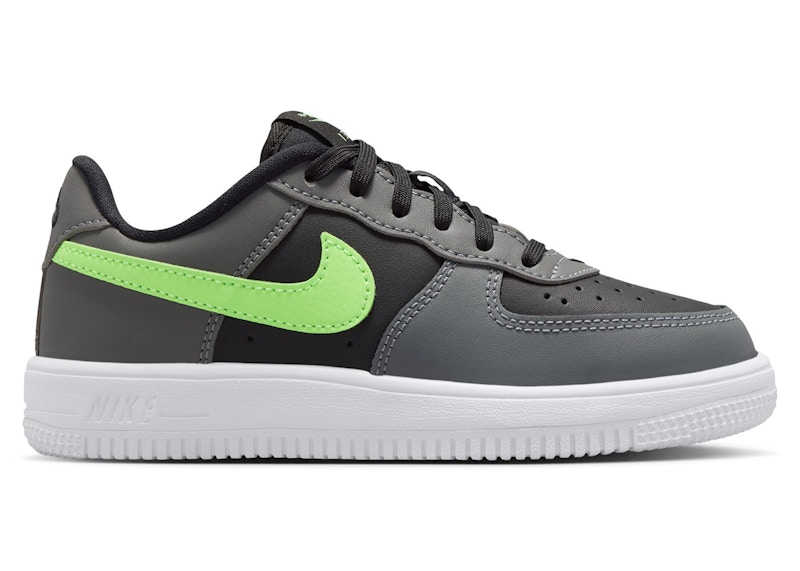 Buy (PS) Nike Force 1 低筒 黑煙灰 青檸綠 IF1673-003