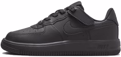 (Preschool) Nike Force 1 Low EasyOn 'Triple Black' FN0237-001 (Preschool) Nike Force 1 Low EasyOn 'Triple Black' FN0237-001