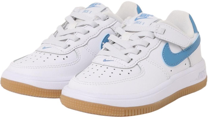 (Preschool) Nike Force 1 Low EasyOn 'White Blue Beyond Gum' FN0237-115 Order (Preschool) Nike Force 1 Low EasyOn 'White Blue Beyond Gum' FN0237-115