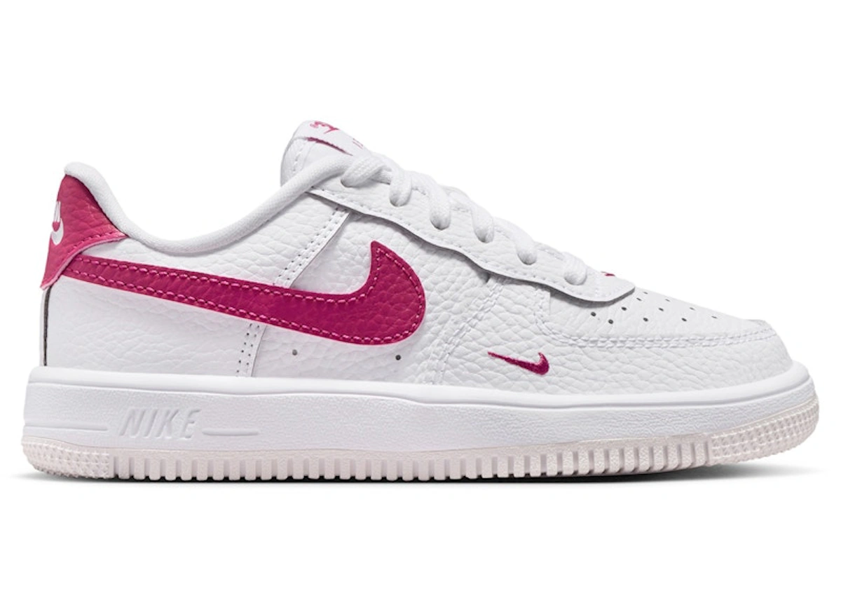 (Preschool) Nike Force 1 Low White Sweet Beet