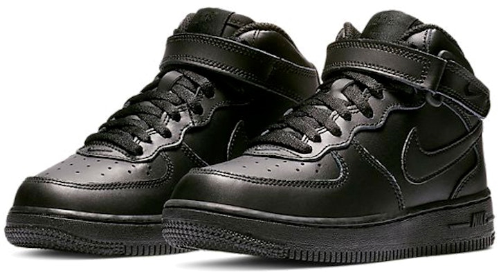 (PS) Nike Force 1 Mid 'Negro' 314196-004 Lookbook (PS) Nike Force 1 Mid 'Negro' 314196-004