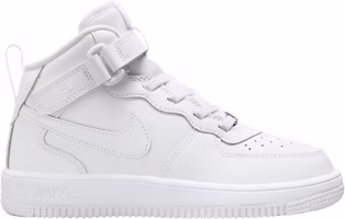 (Preschool) Nike Force 1 Mid EasyOn 'Triple White' FJ1917-111 (Preschool) Nike Force 1 Mid EasyOn 'Triple White' FJ1917-111