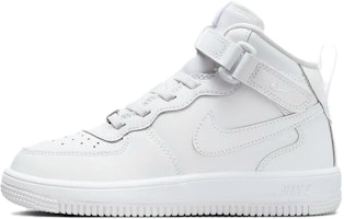 (Preschool) Nike Force 1 Mid EasyOn 'Triple White' FJ1917-111 (Preschool) Nike Force 1 Mid EasyOn 'Triple White' FJ1917-111