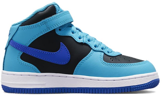 (Preschool) Nike Force 1 Mid LE 'Blue Lightning Black' DH2934-400 Order (Preschool) Nike Force 1 Mid LE 'Blue Lightning Black' DH2934-400