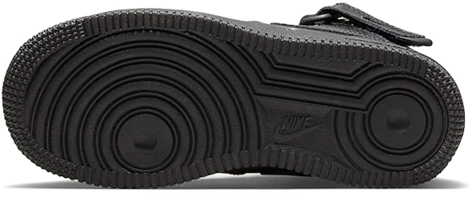 (PS) Nike Force 1 Mid LE 'Triple Black' Zapatillas Negras DH2934-001 Details for (PS) Nike Force 1 Mid LE 'Triple Black' Zapatillas Negras DH2934-001