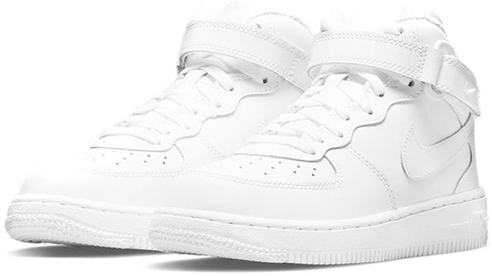 (PS) Nike Force 1 Mid LE 'Triple White' Zapatillas Blancas DH2934-111 Lookbook (PS) Nike Force 1 Mid LE 'Triple White' Zapatillas Blancas DH2934-111