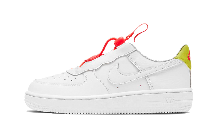 (PS) Nike Force 1 Toggle 'White Bright Crimson'