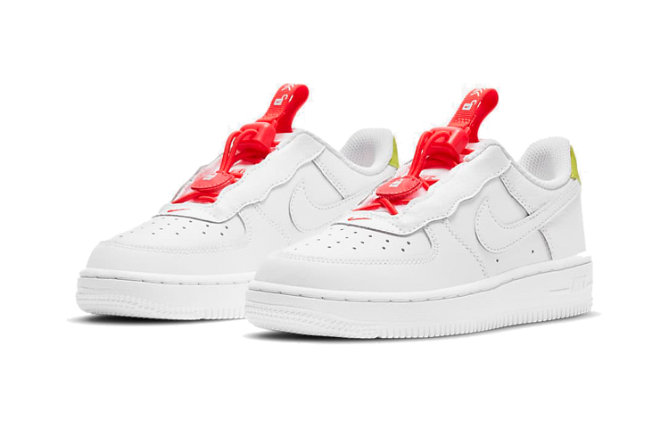 (PS) Nike Force 1 Toggle 'White Bright Crimson' 圖 3