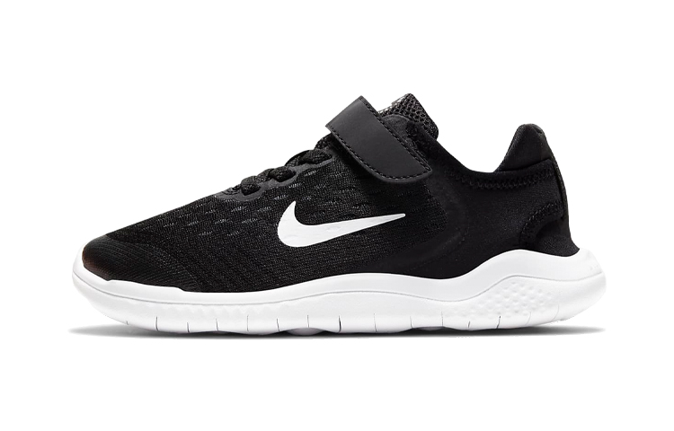 (Preschool) Nike Free RN 2018 'Black White' AH3452-003