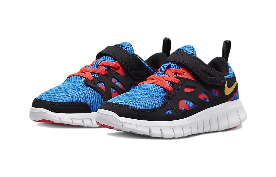 Lookbook (PS) Nike Free RN 2 'Negro Foto Azul' DX1789-001