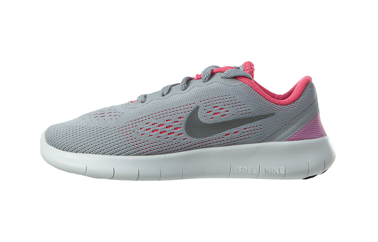 (Preschool) Nike Free RN Low-Top Grey/Pink 833994-001