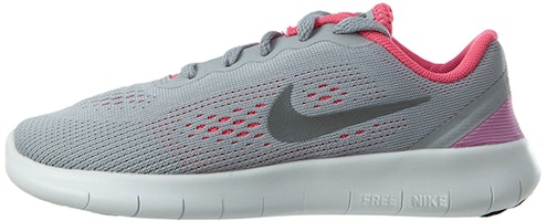 (Preschool) Nike Free RN Low-Top Grey/Pink 833994-001 (Preschool) Nike Free RN Low-Top Grey/Pink 833994-001